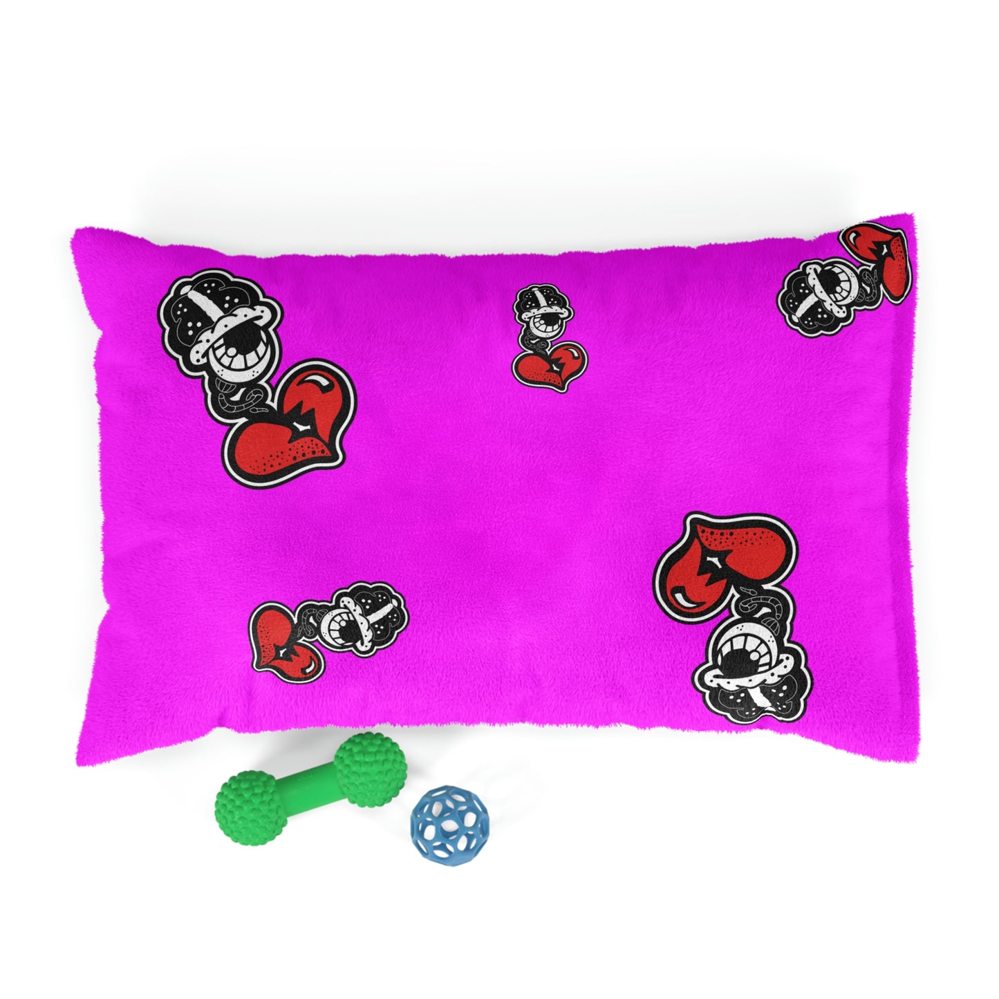 Pink Drippy Fish Pet Bed