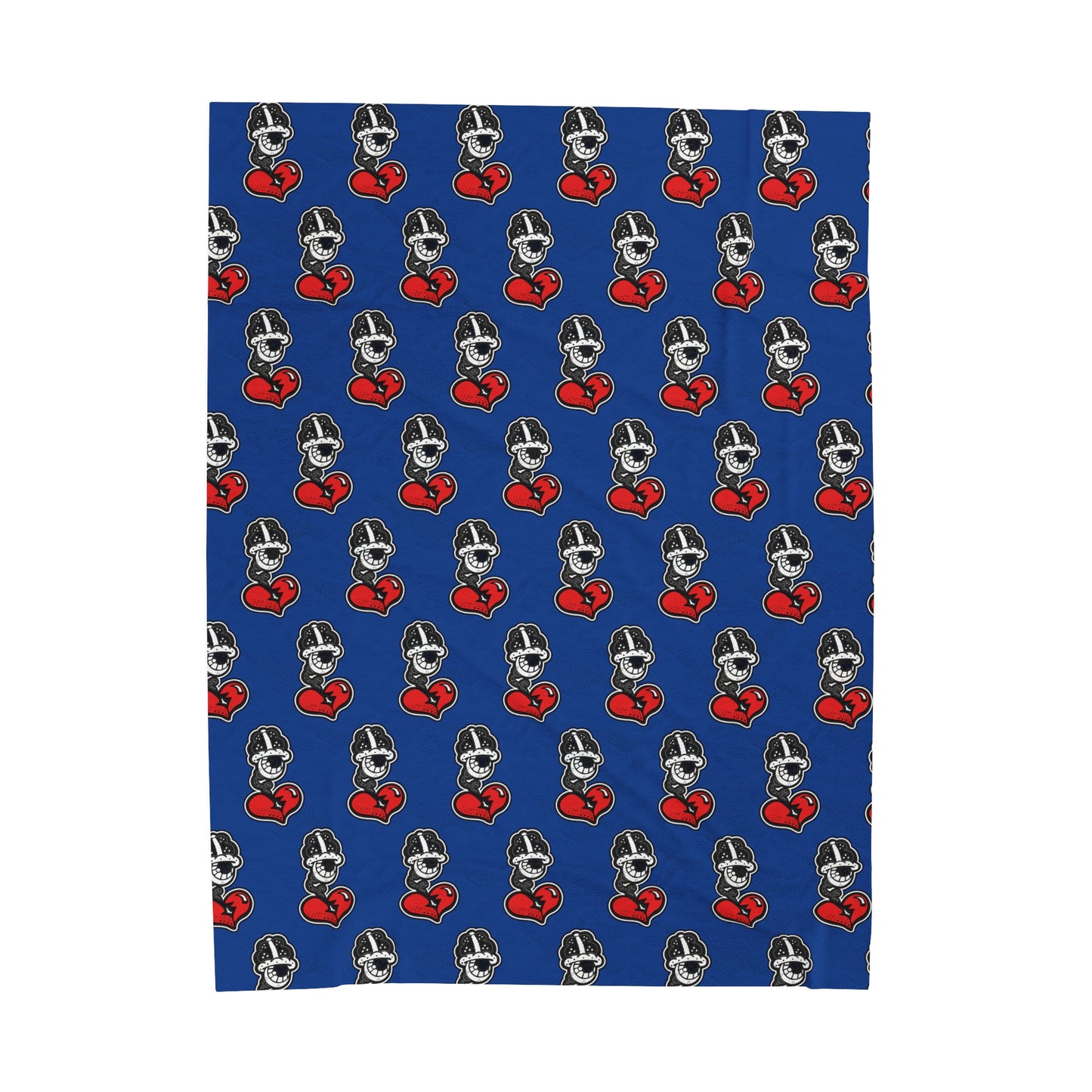 Blue Velveteen Plush Blanket