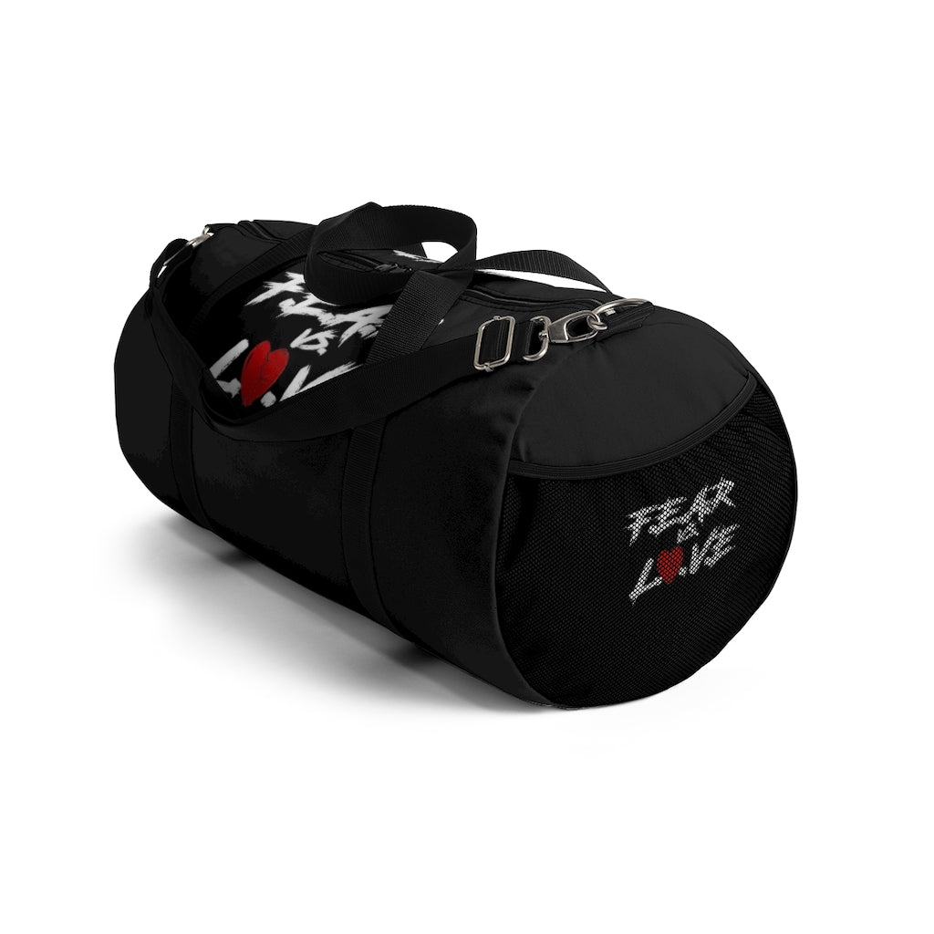 "Fear vs Love” Duffel Bag