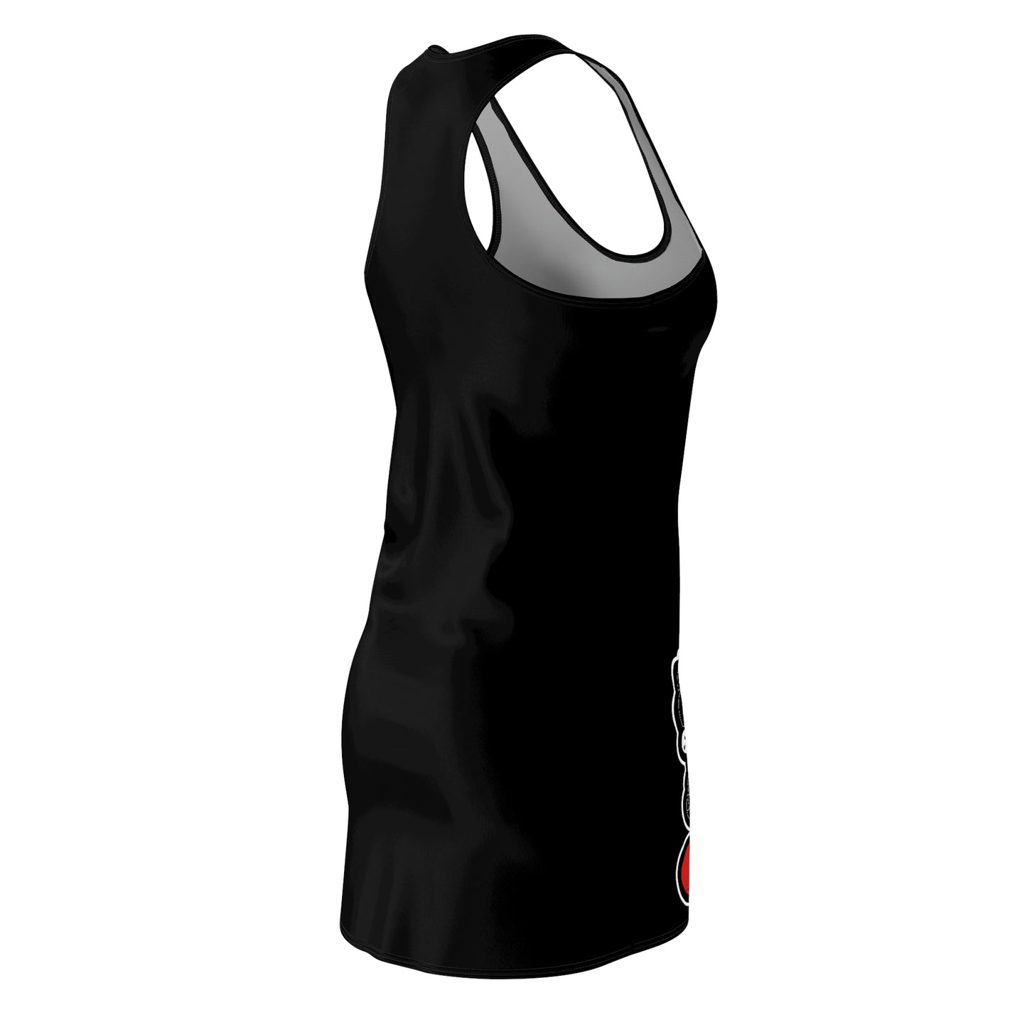 “BLK DRIZZLE” Women's Cut & Sew Racerback Dress