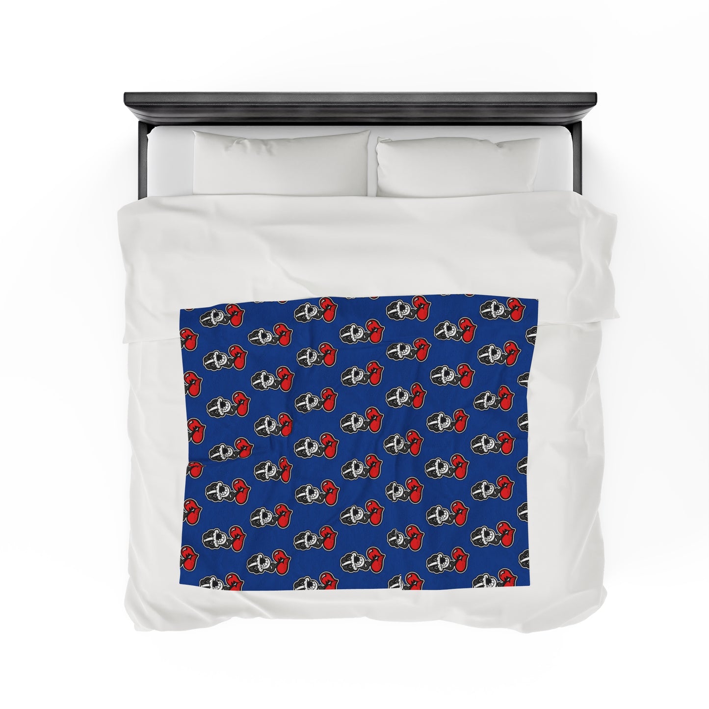 Blue Velveteen Plush Blanket