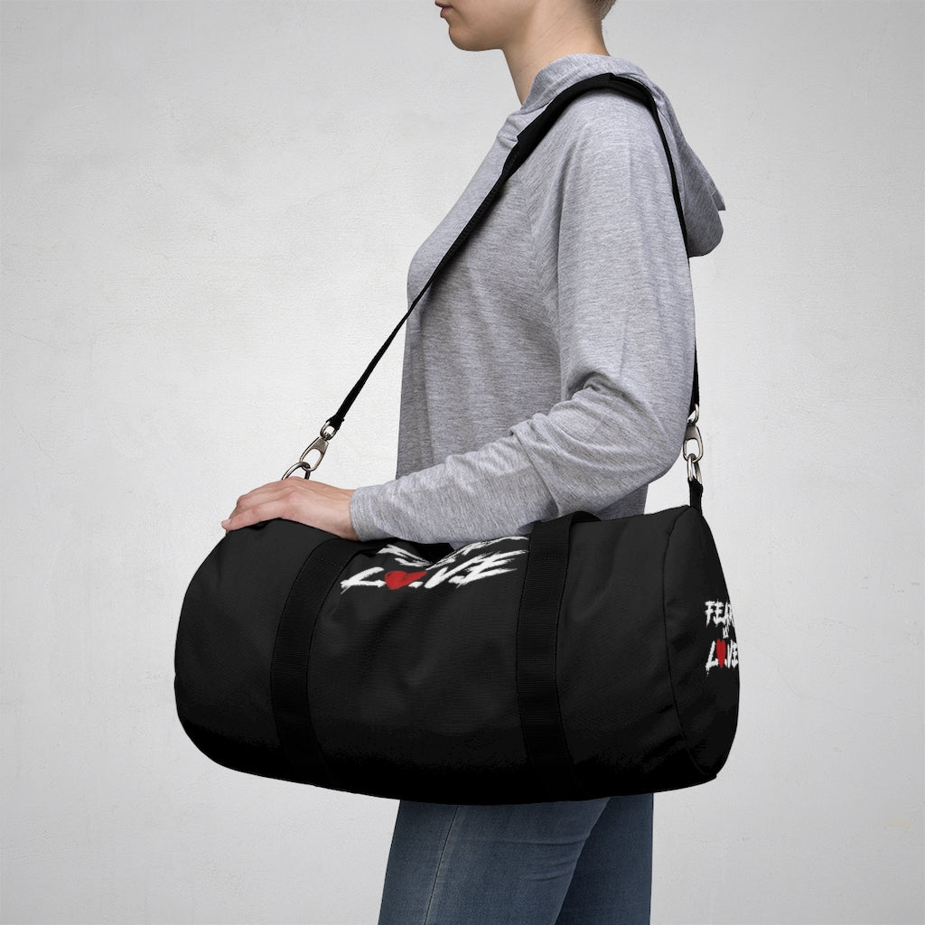 "Fear vs Love” Duffel Bag