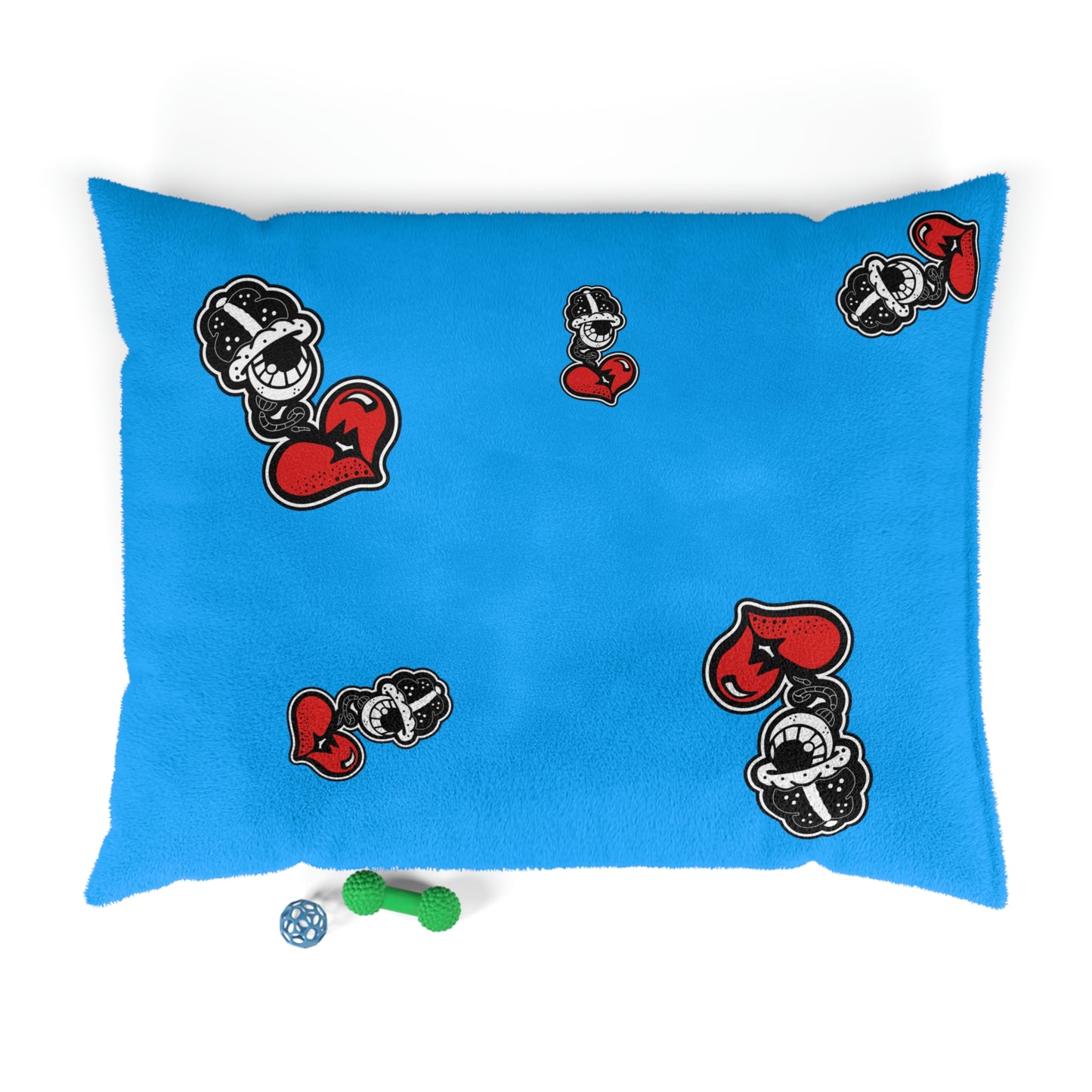 Sky Blue Drippy Fish Pet Bed