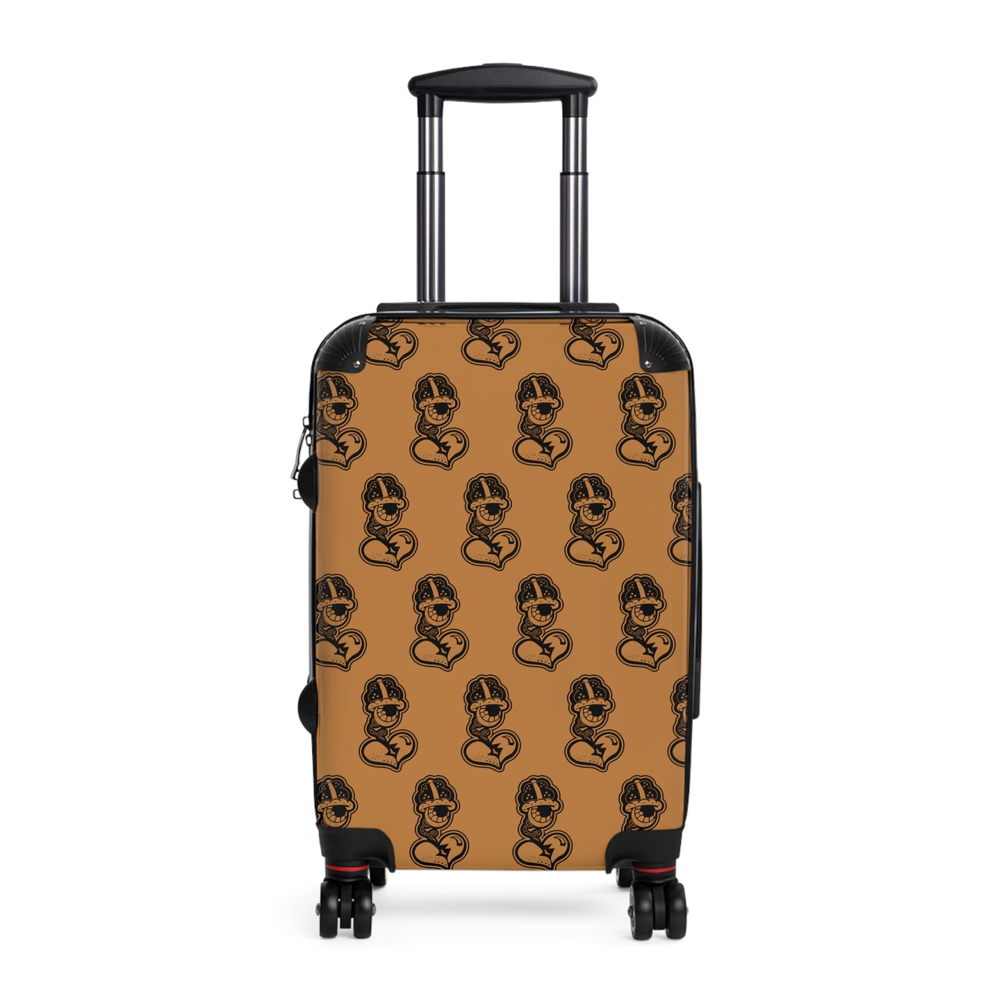 "DrippyFish" Light Brown Suitcase