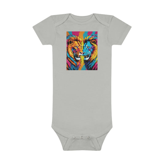 "Twin Leo" Baby Short Sleeve Onesie®