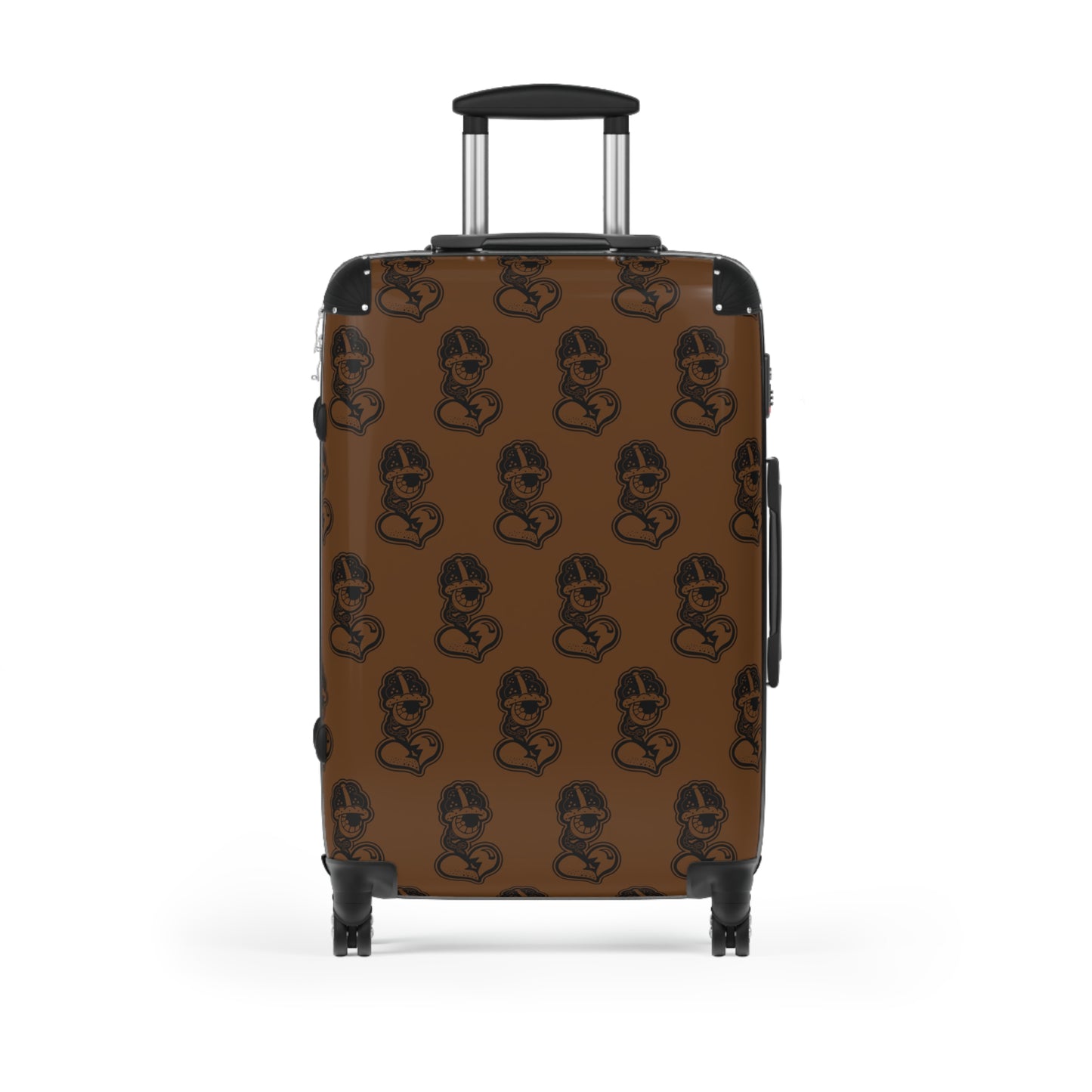 "DrippyFish" Brown Suitcase