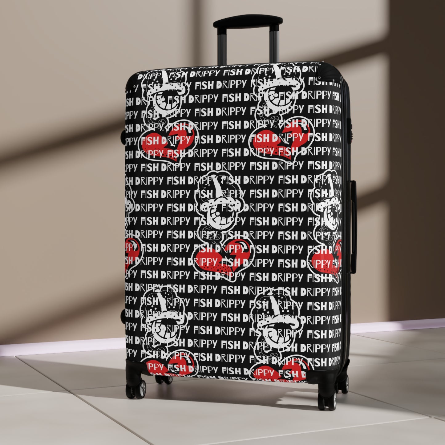 "Wilde Drip" Black Suitcase