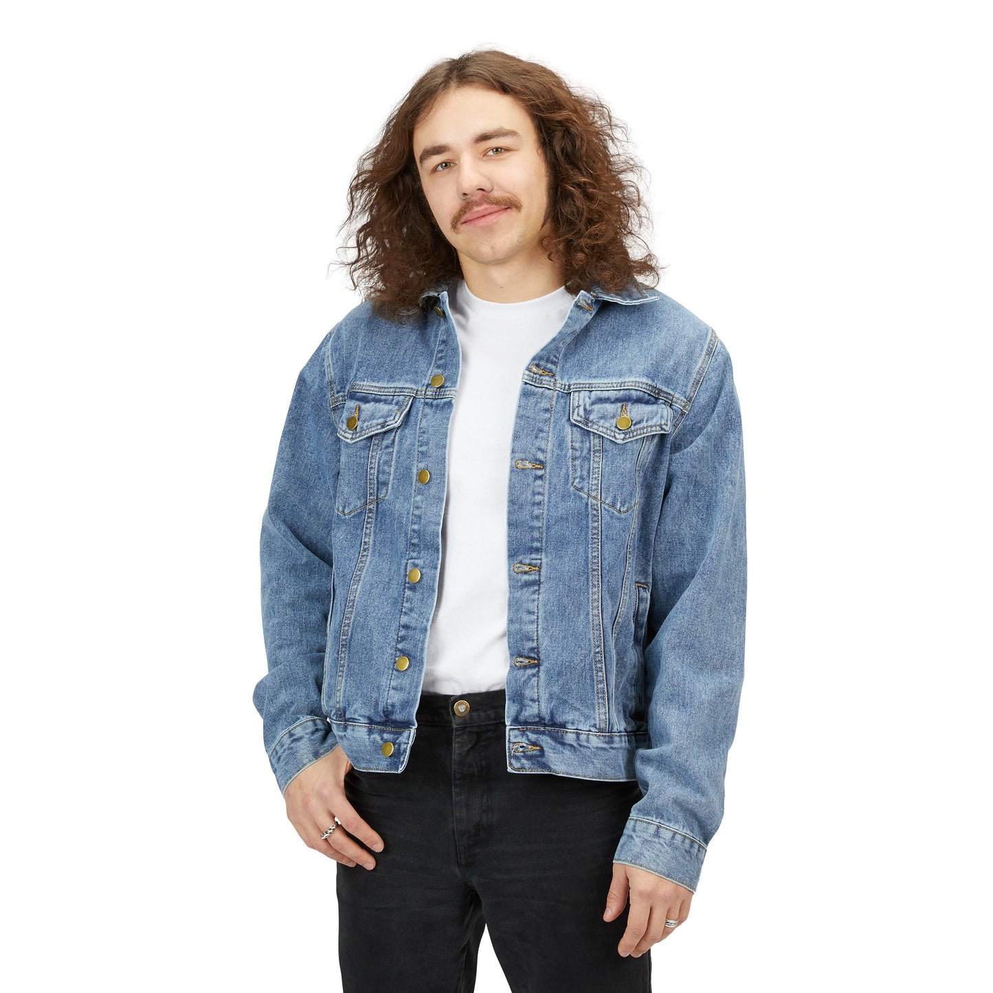 "Black Label 2" DF Collection Men's Denim Jacket by WildeTuna