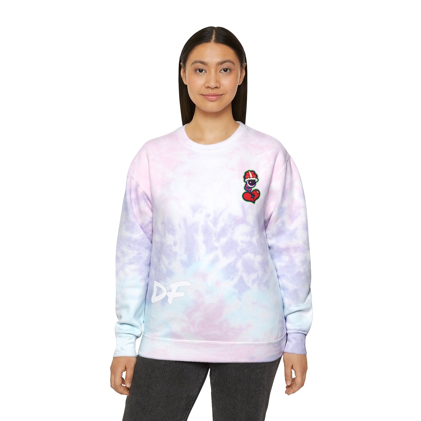 DF Collection Retro Unisex Tie-Dye Sweatshirt