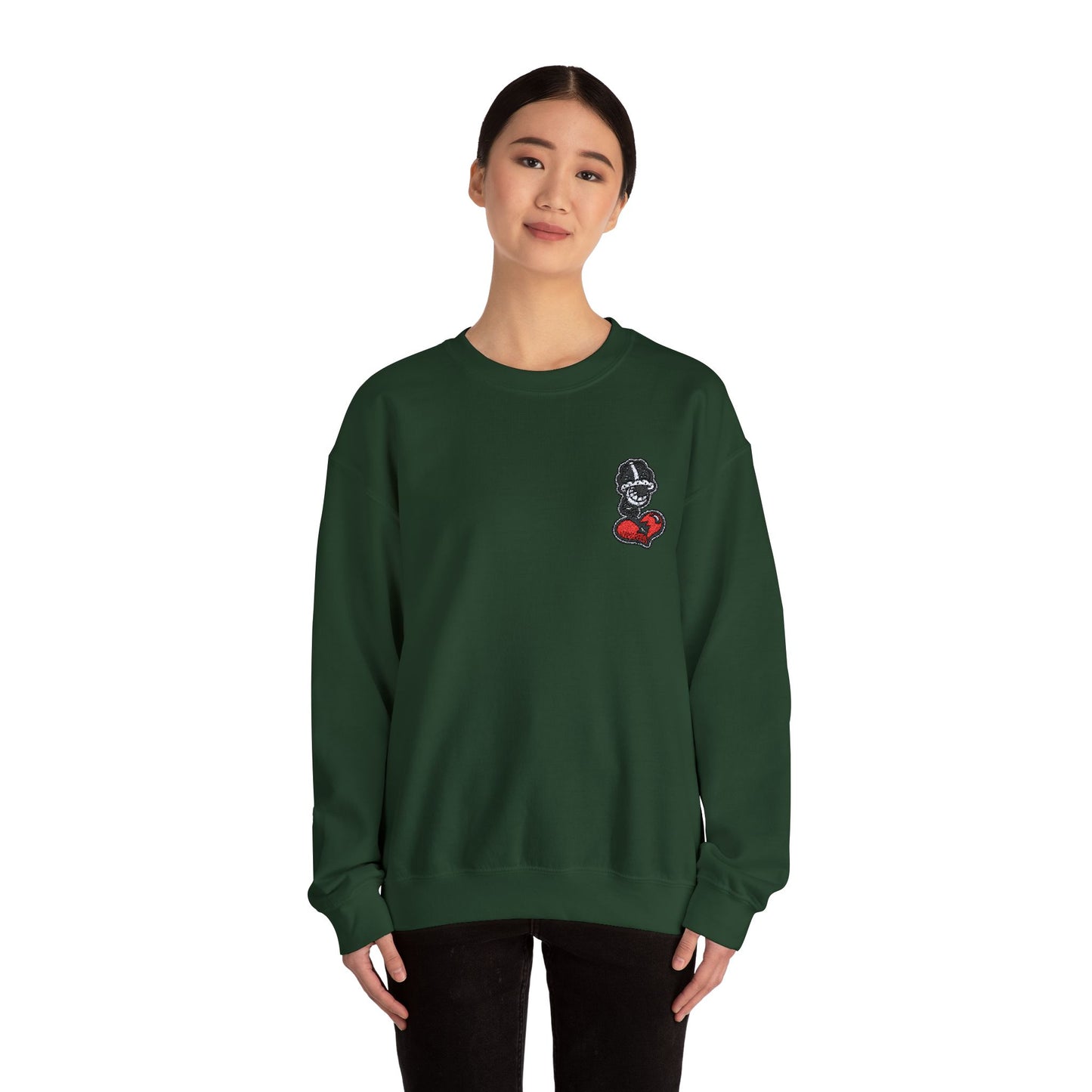 Embroiderd Heart Crewneck Sweatshirt DFCollection™