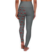 Load image into Gallery viewer, Dark Grey High Waisted Yoga Leggings (AOP)