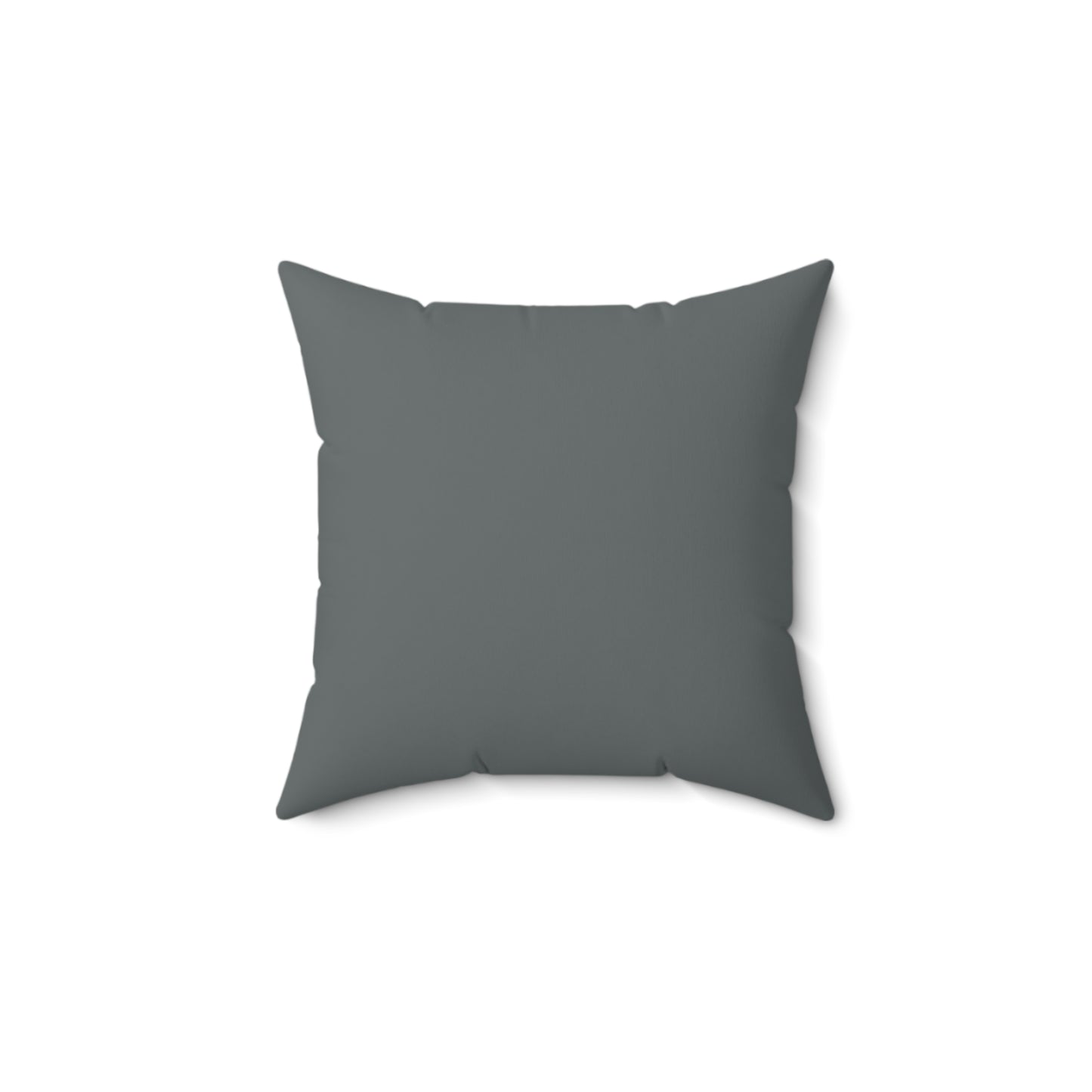 "DFC" Dark Grey Spun Polyester Square Pillow