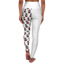 Load image into Gallery viewer, White High Waisted Yoga Leggings (AOP)