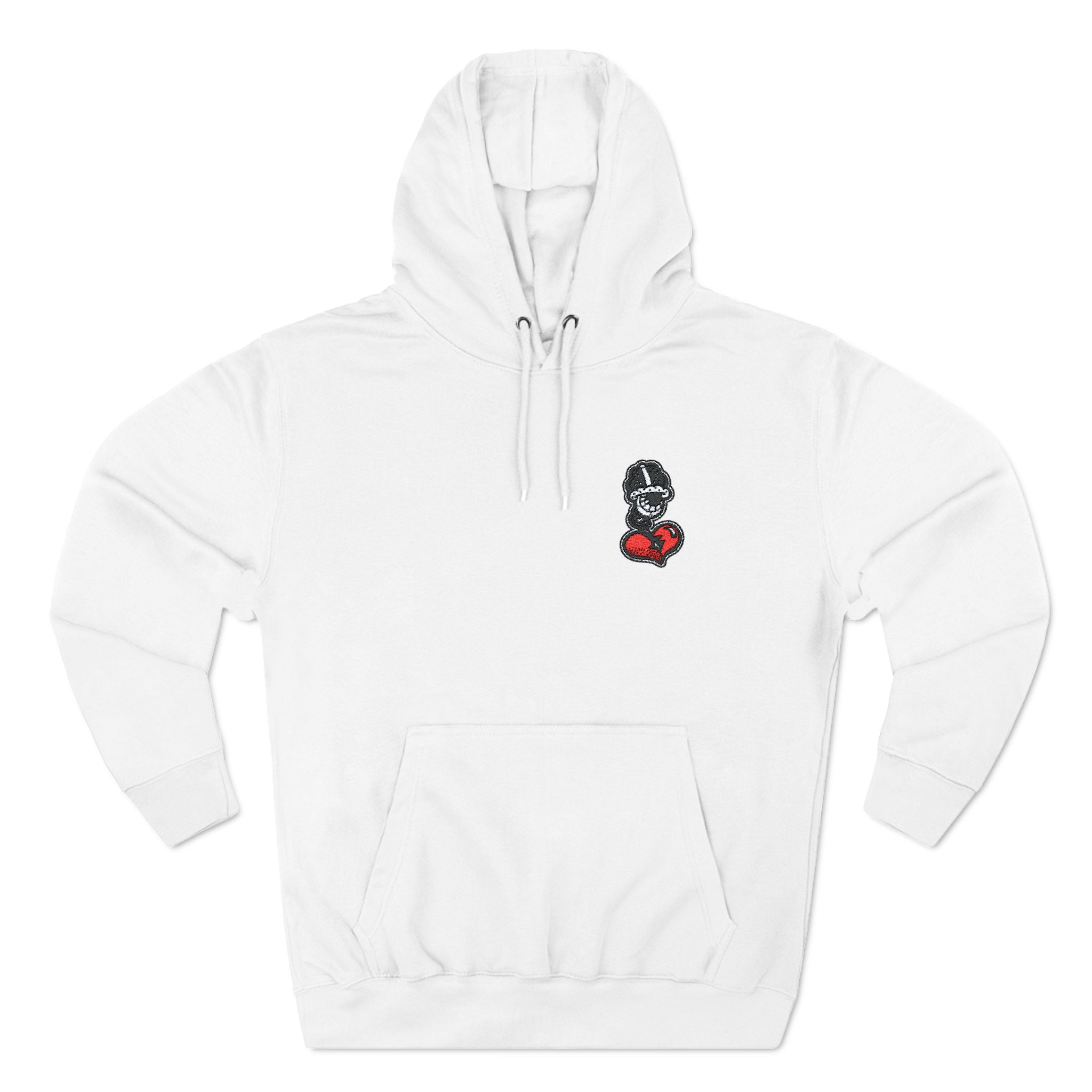 Cozy Graphic Fleece Hoodie with Heart Design – DRIPPY FISH COLLECTION