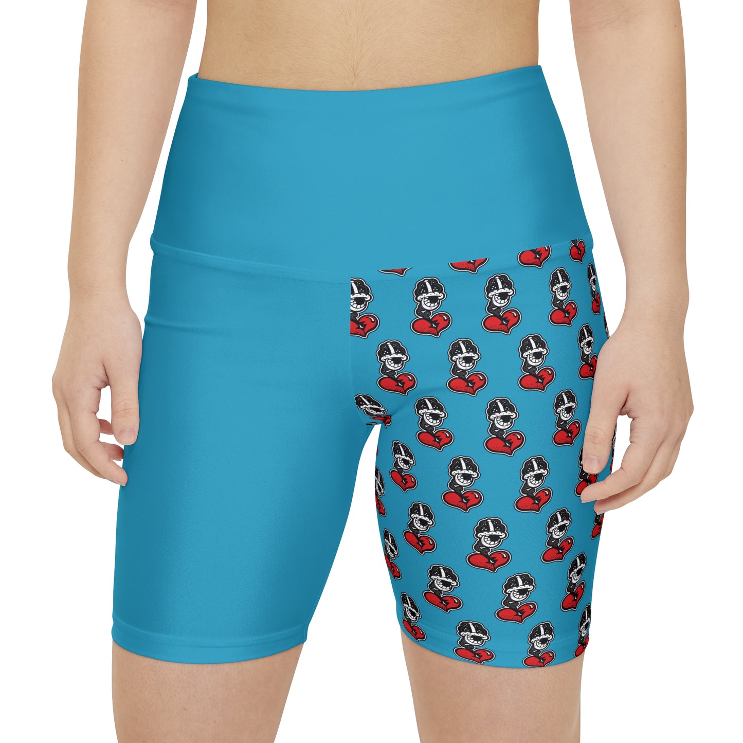 Turq Women's Workout Shorts (AOP)