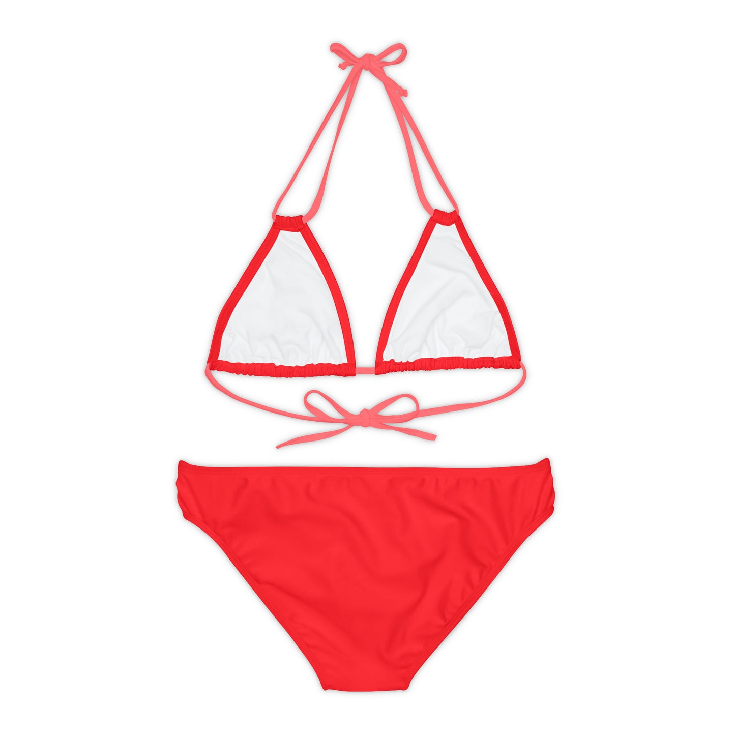 Red Fish Strappy Bikini Set (AOP)