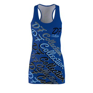 "DF COLLECTION" BLU Women's Cut & Sew Racerback Dress