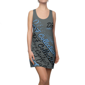 "DF COLLECTION" Grey Women's Cut & Sew Racerback Dress