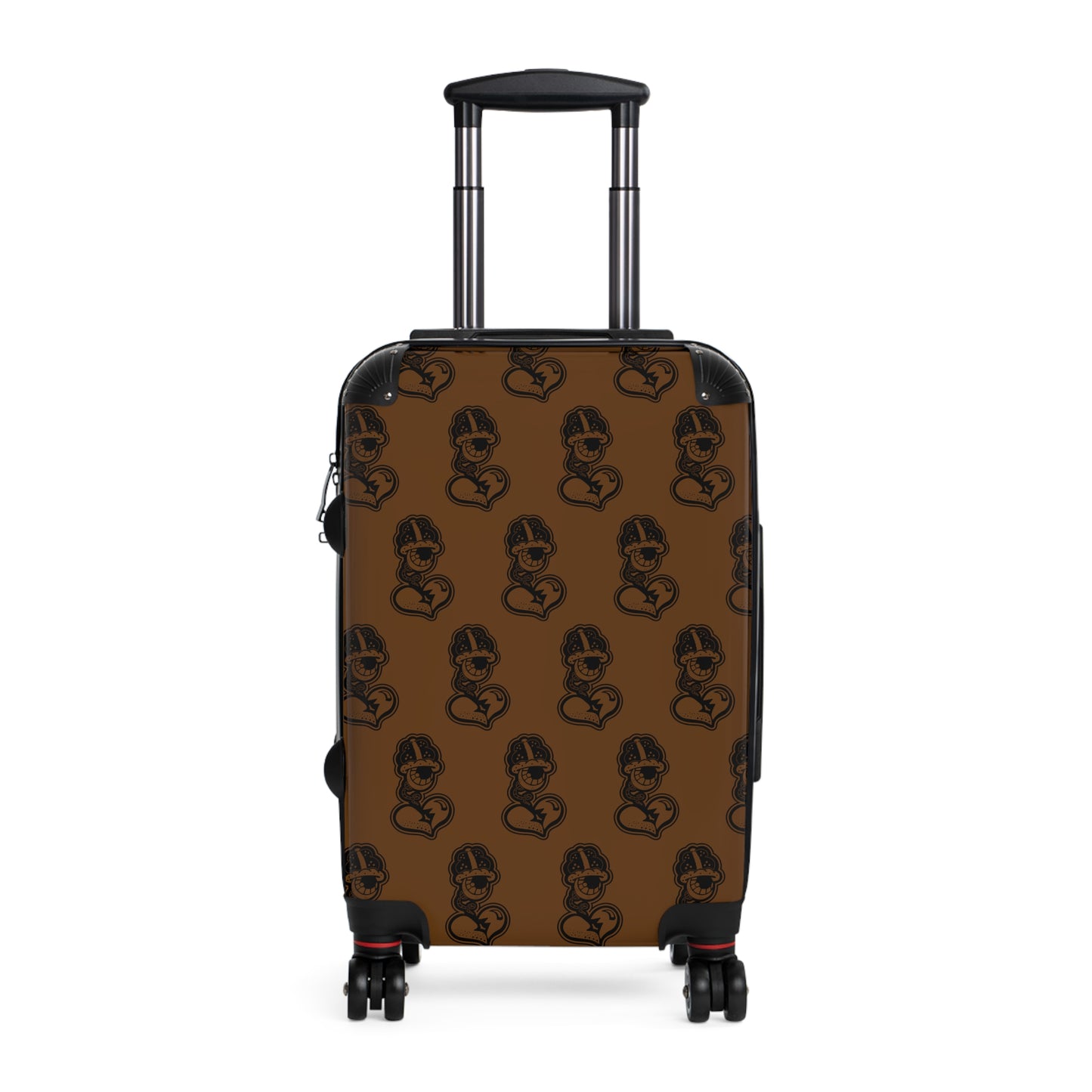 "DrippyFish" Brown Suitcase