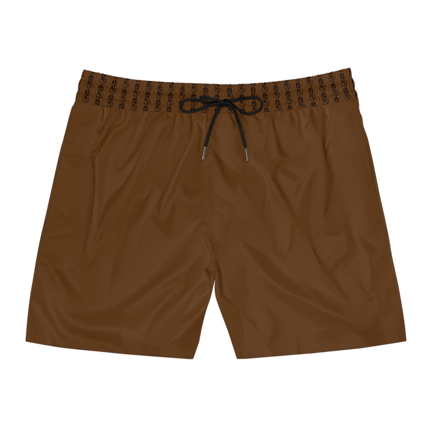 "Black Label" Men's Mid-Length Swim Shorts (AOP) By WIldeTuna