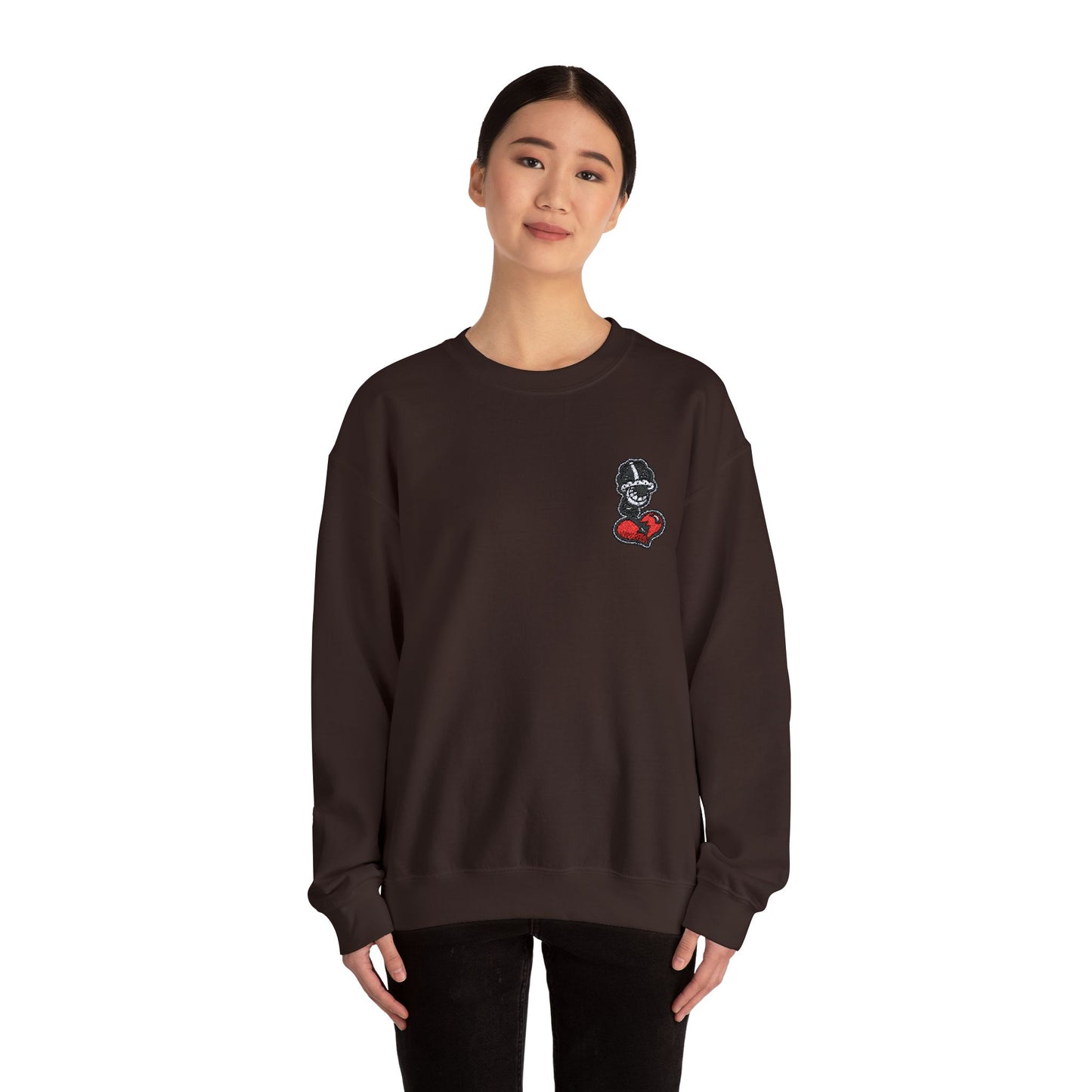 Embroiderd Heart Crewneck Sweatshirt DFCollection™