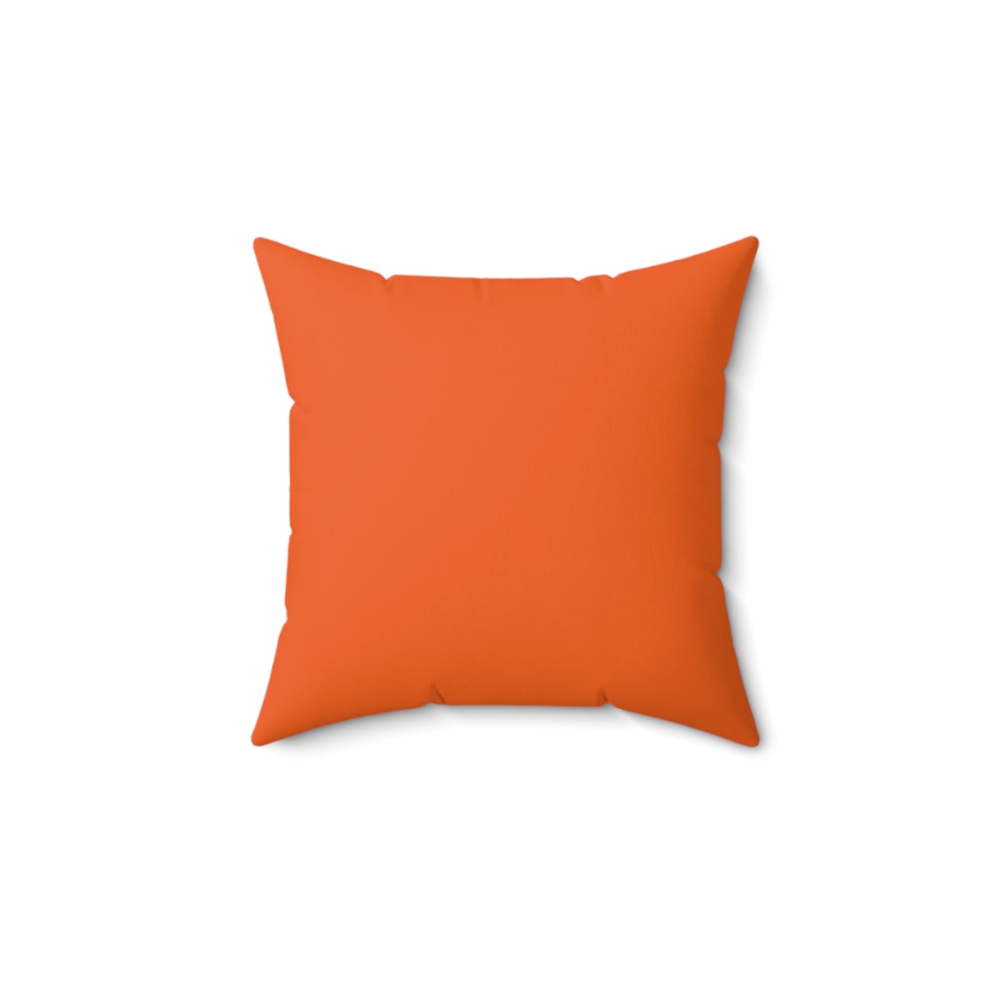 "DFC" Orange Spun Polyester Square Pillow