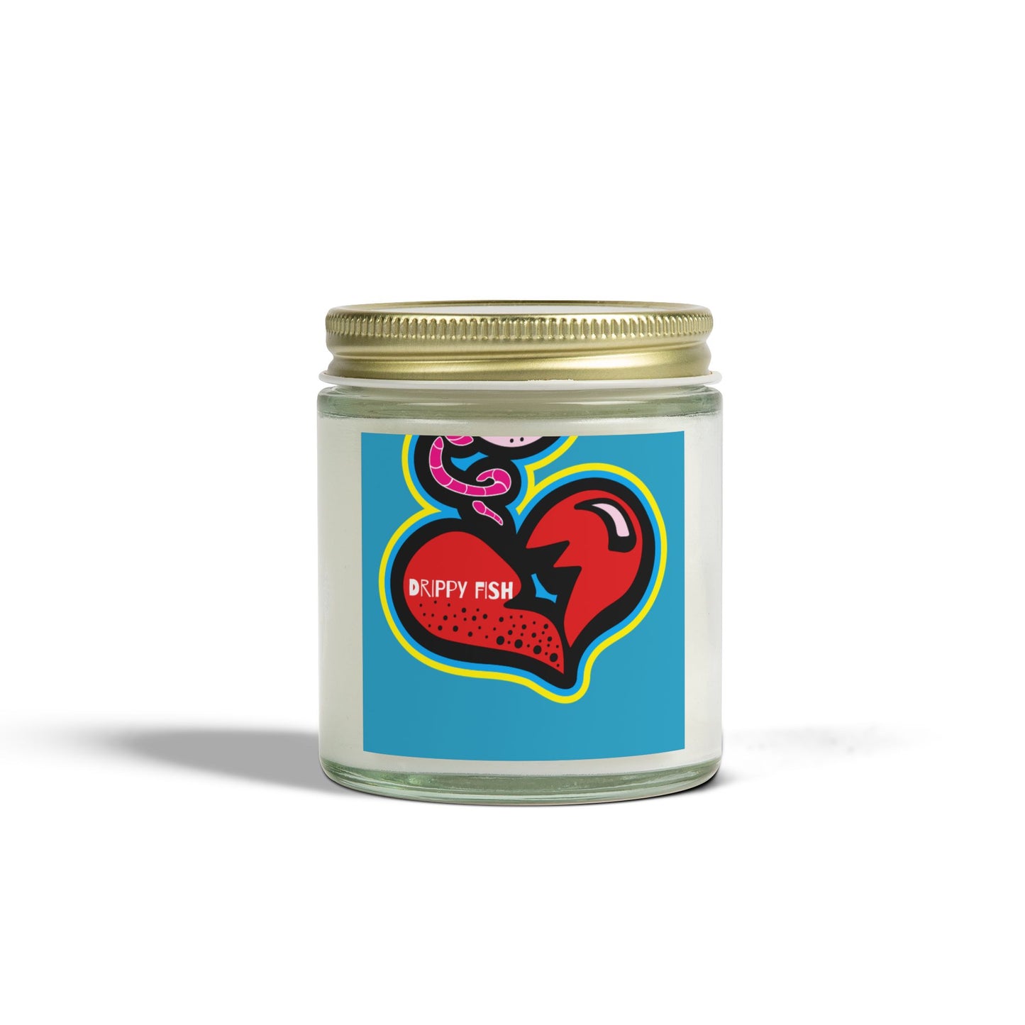 Drippy Fish Scented Candles - Coconut Apricot Wax (4oz, 9oz) - Vibrant Love Inspired Aromas