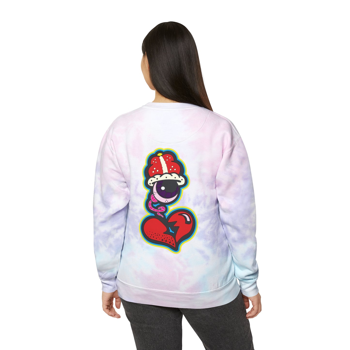 DF Collection Retro Unisex Tie-Dye Sweatshirt