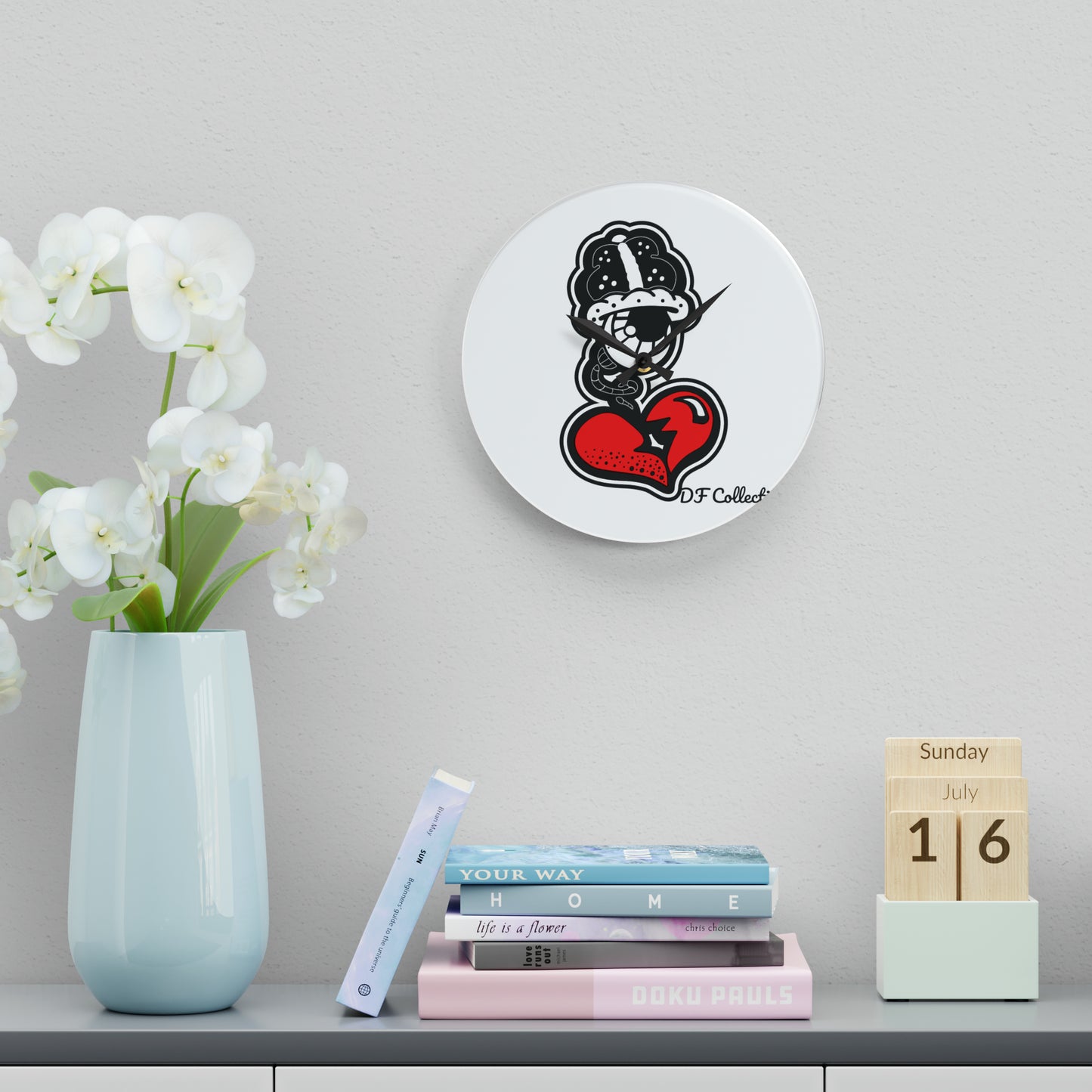 DF Collection Acrylic Wall Clock