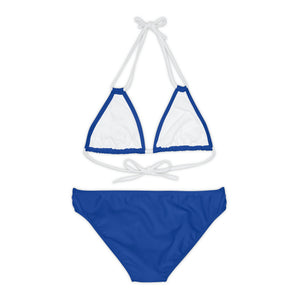 Blue Fish Strappy Bikini Set (AOP)