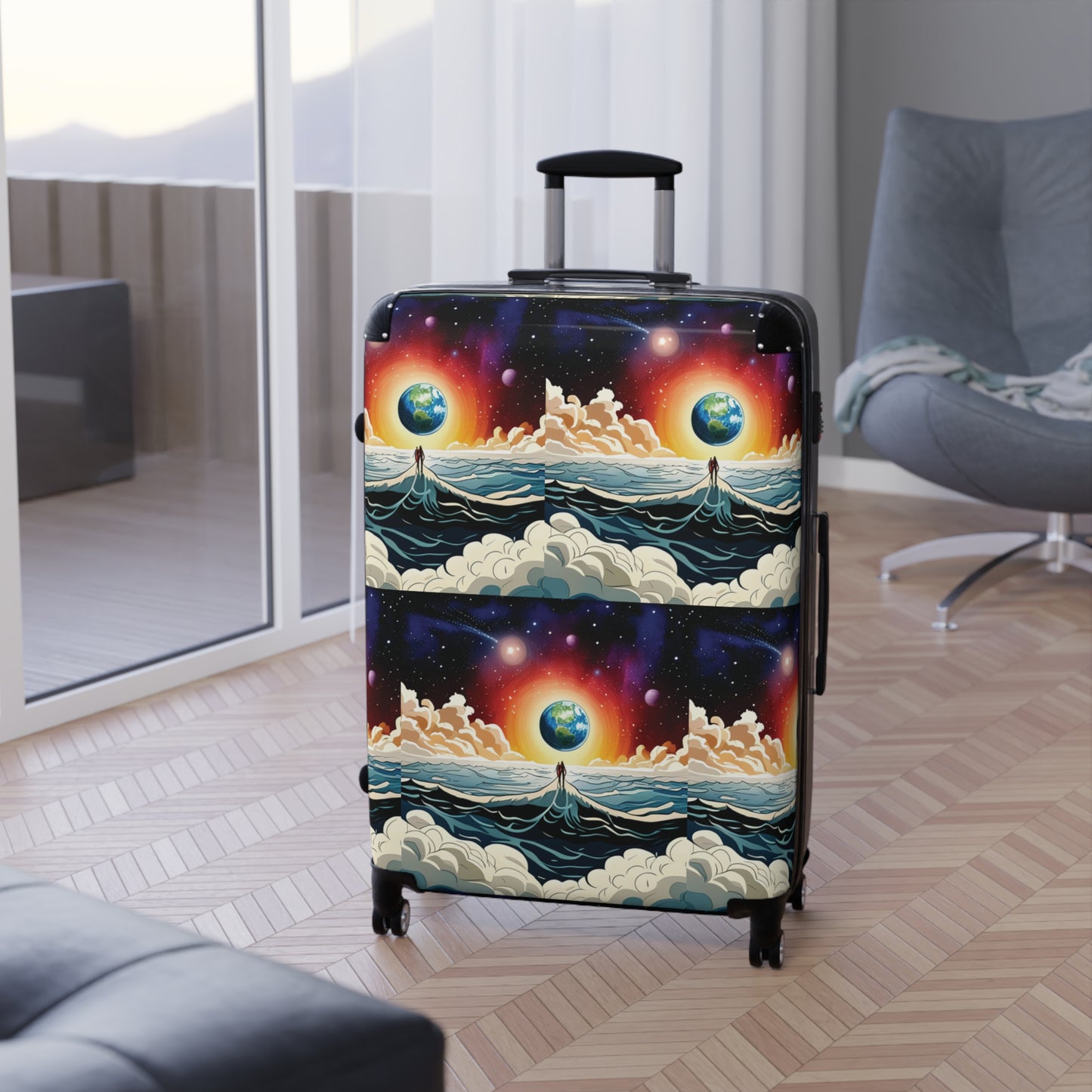 "Atoms Evening" DF Collection Suitcase