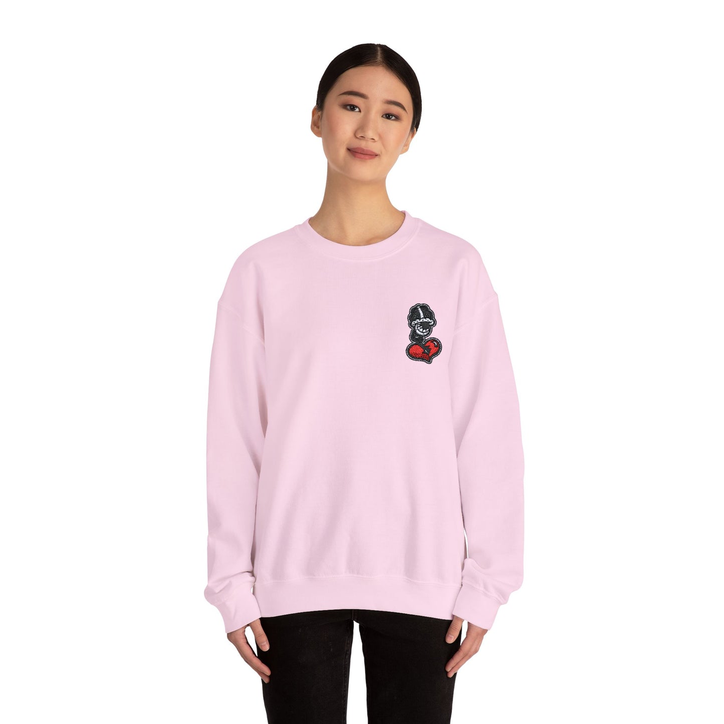 Embroiderd Heart Crewneck Sweatshirt DFCollection™