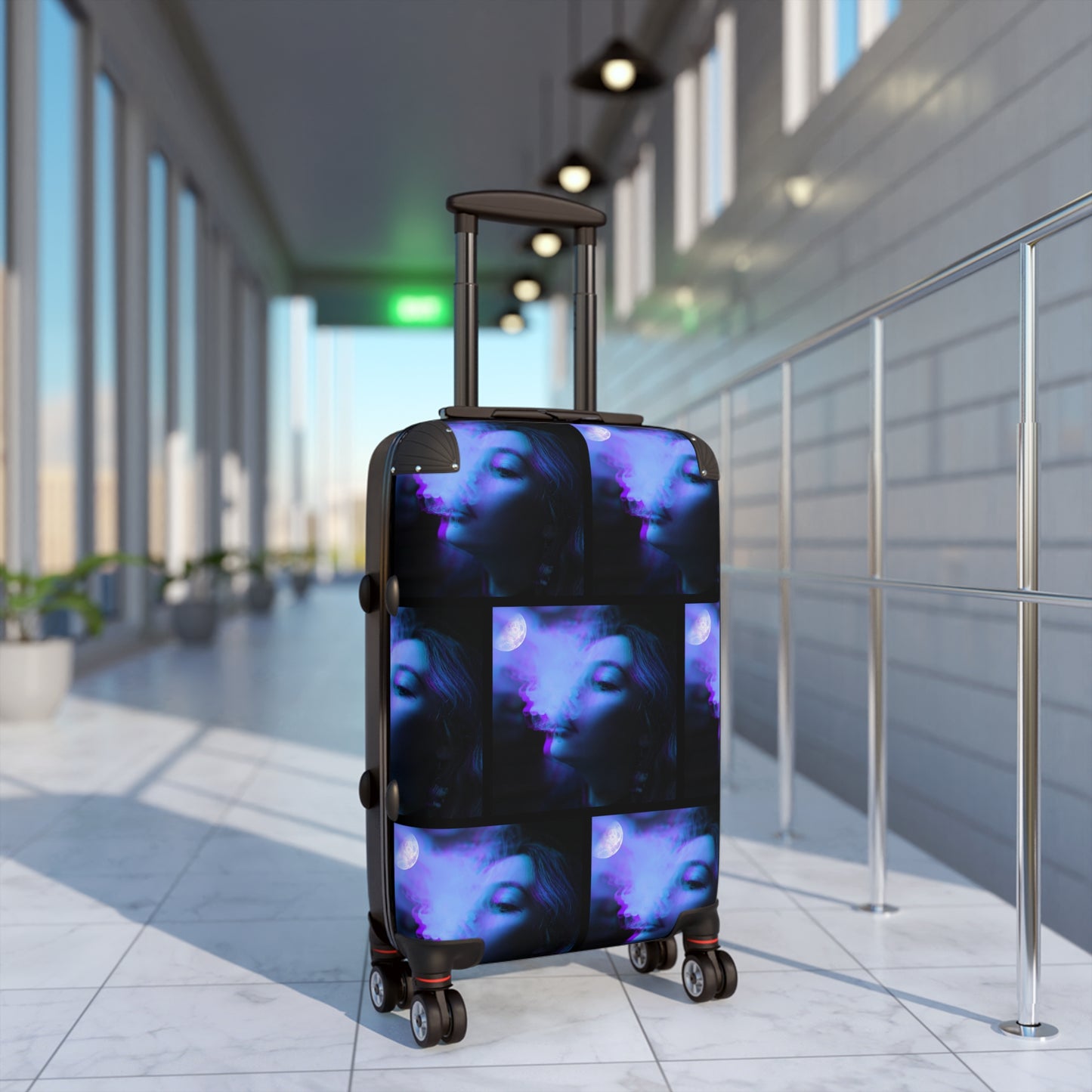 "Moon Rocks" Black Suitcase