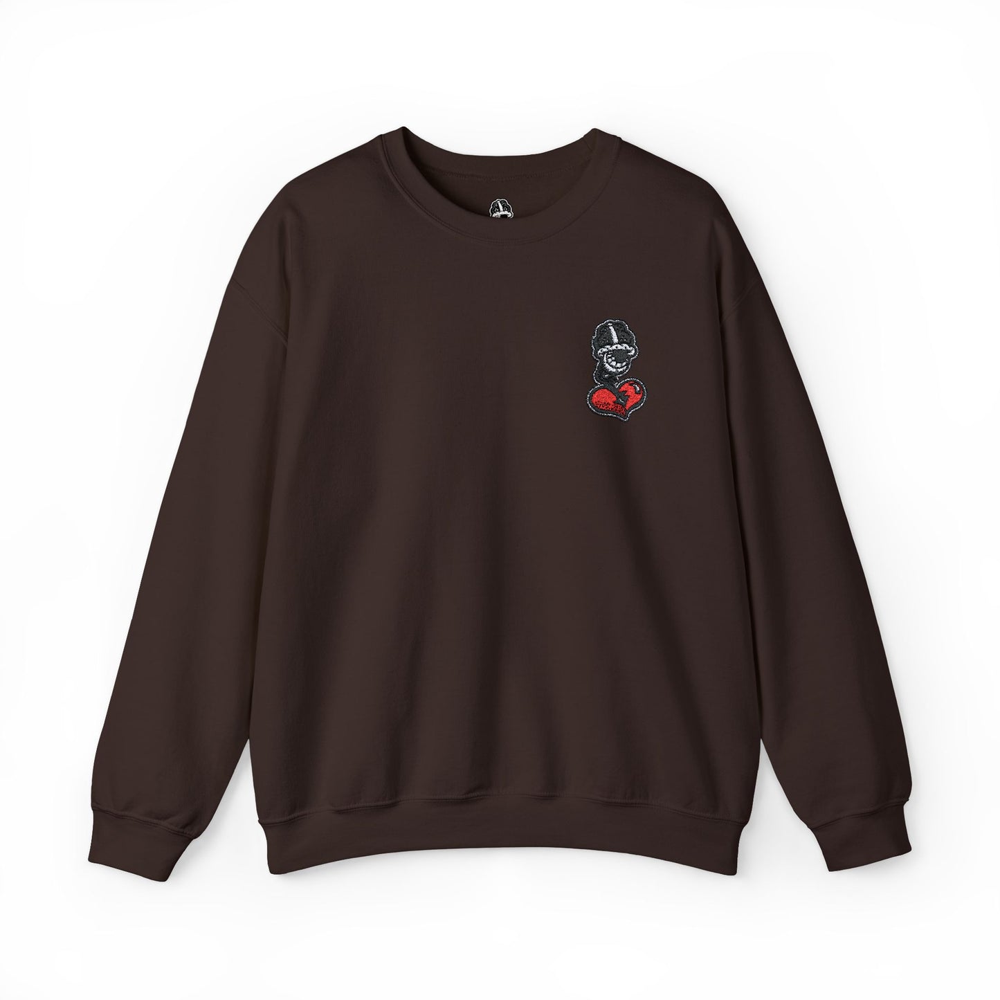 Embroiderd Heart Crewneck Sweatshirt DFCollection™