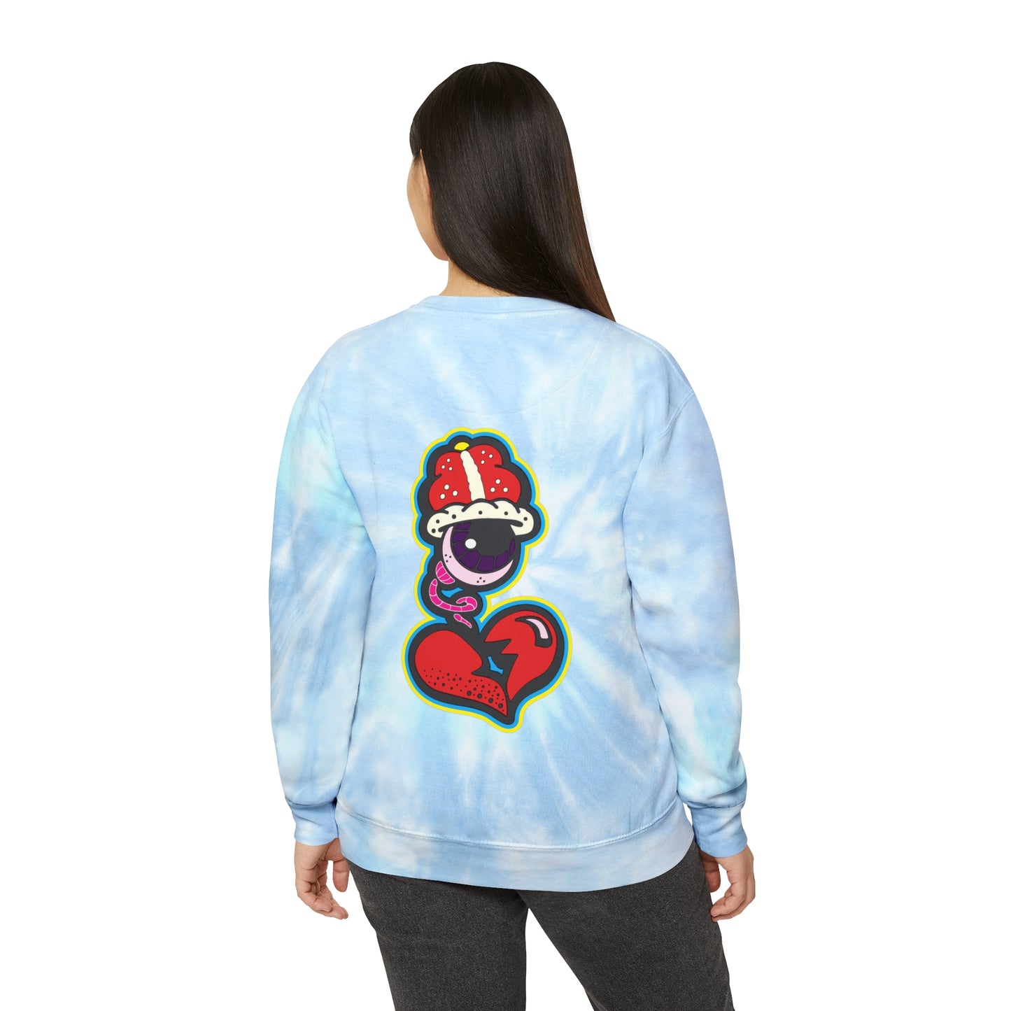 DF Collection Retro Unisex Tie-Dye Sweatshirt