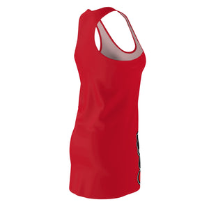 “DRIZZLE” DRK RED Women's Cut & Sew Racerback Dress