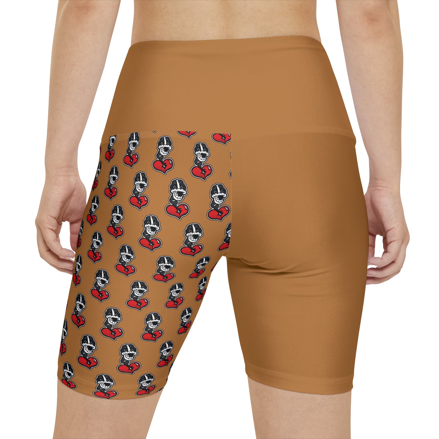 Louis Tan Women's Workout Shorts (AOP)