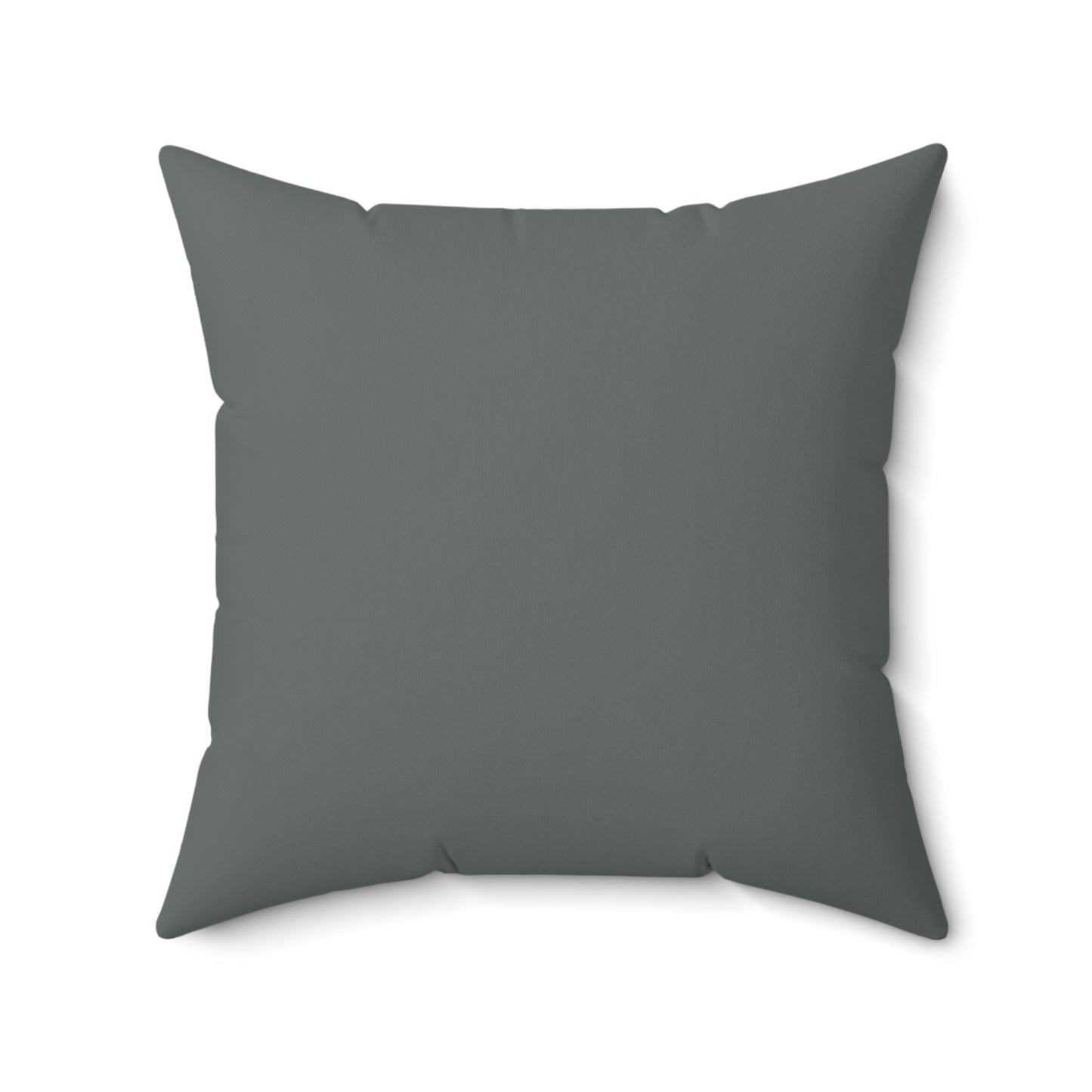 "DFC" Dark Grey Spun Polyester Square Pillow