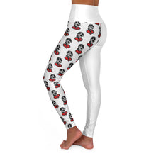 Load image into Gallery viewer, White High Waisted Yoga Leggings (AOP)