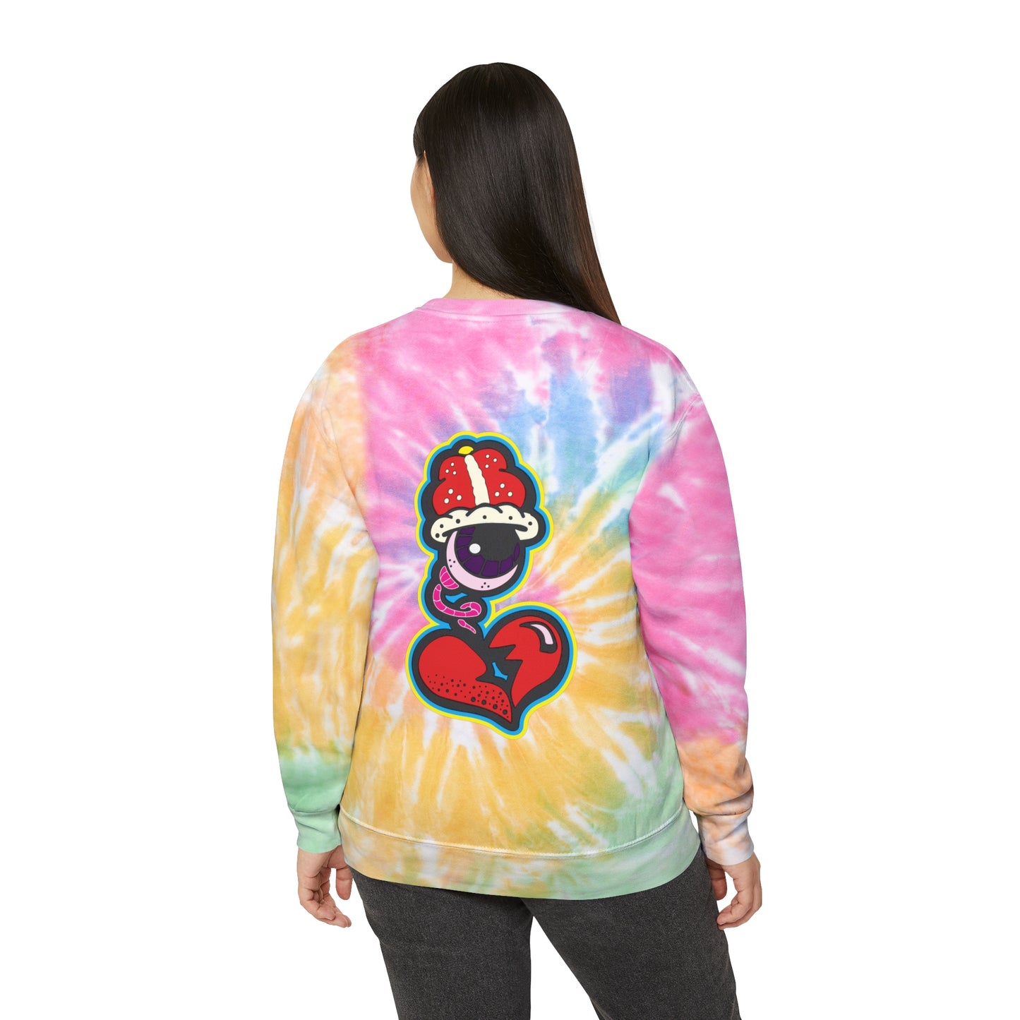 DF Collection Retro Unisex Tie-Dye Sweatshirt