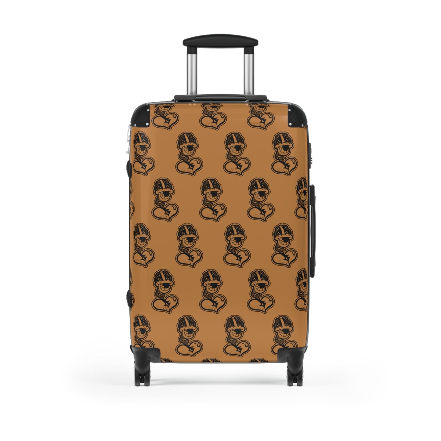 "DrippyFish" Light Brown Suitcase