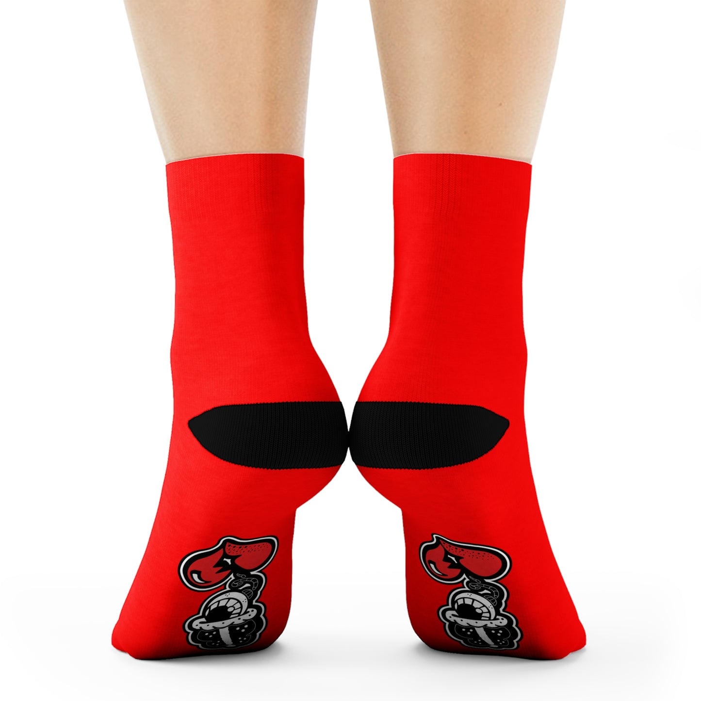 "Drippy Red" Crew Socks