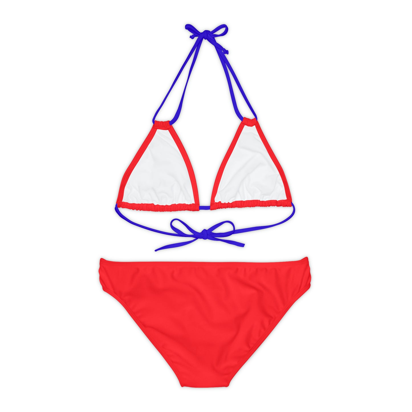 Red Fish Strappy Bikini Set (AOP)