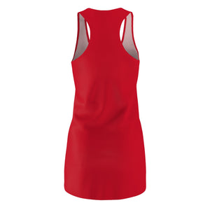 “DRIZZLE” DRK RED Women's Cut & Sew Racerback Dress