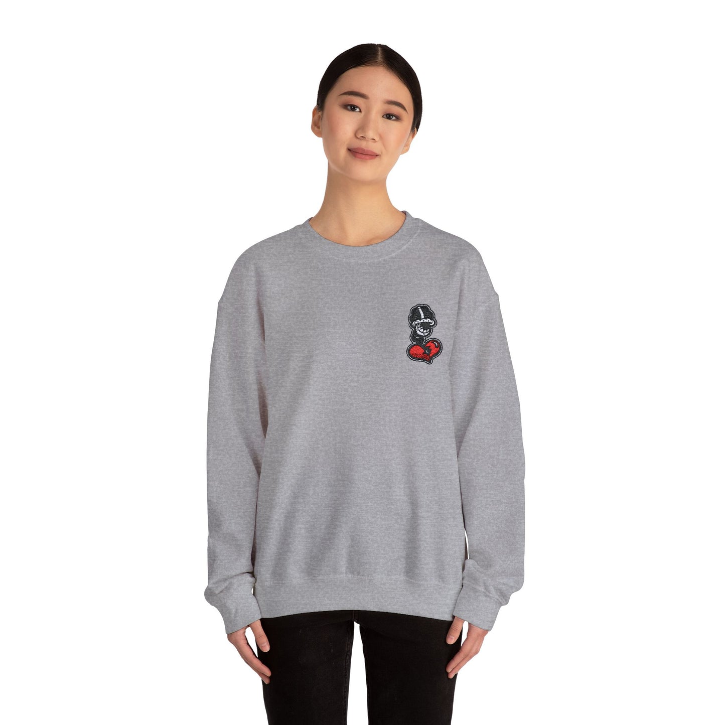 Embroiderd Heart Crewneck Sweatshirt DFCollection™