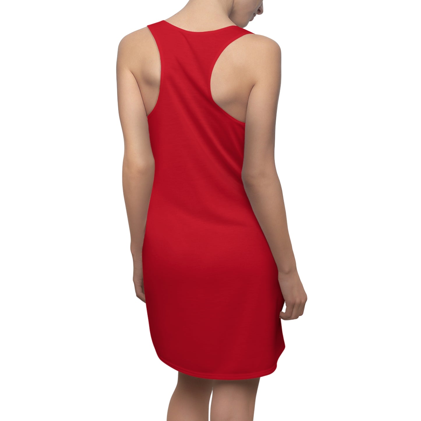 “DRIZZLE” DRK RED Women's Cut & Sew Racerback Dress