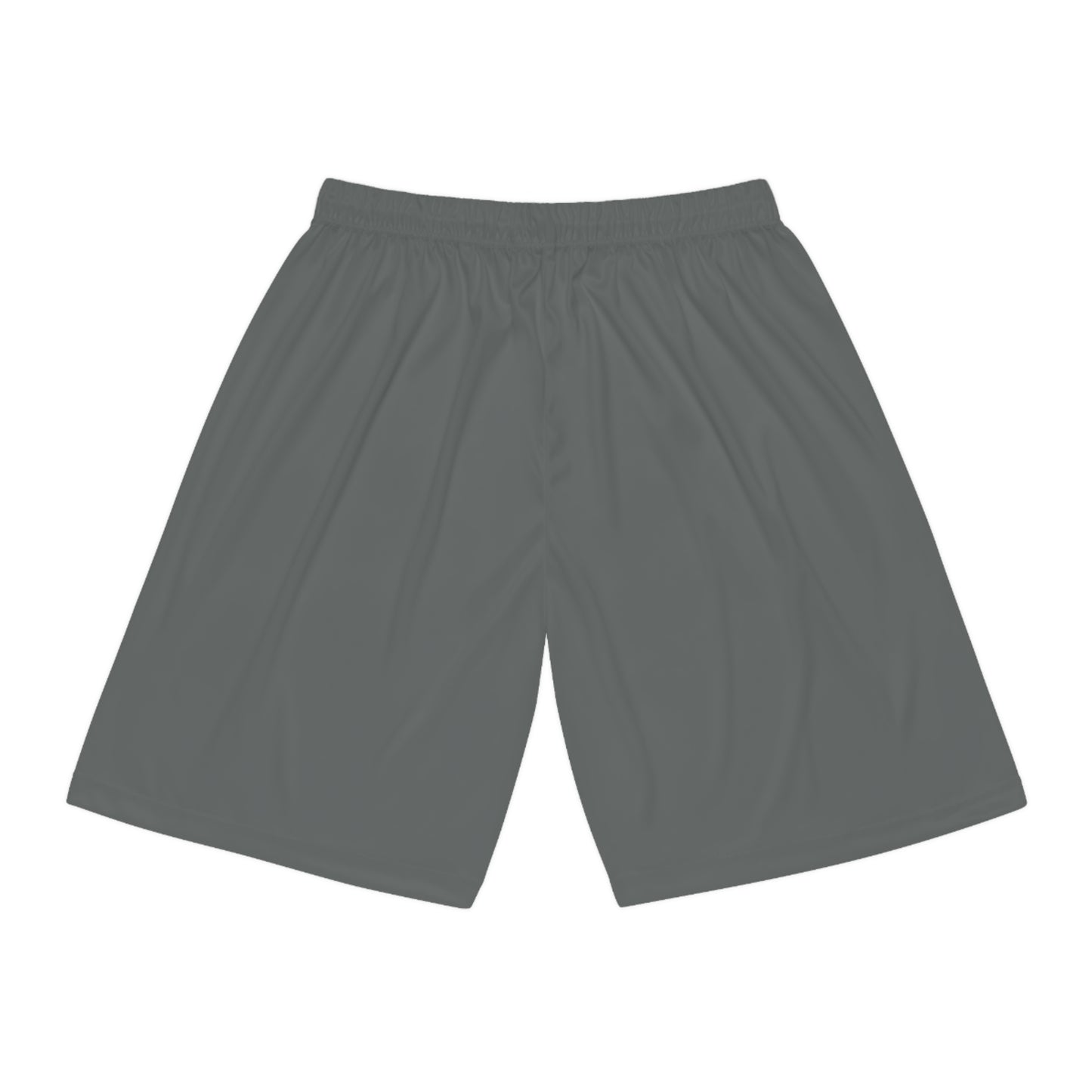 "Black Label" Varsity Grey Basketball Shorts (AOP) By WildeTuna