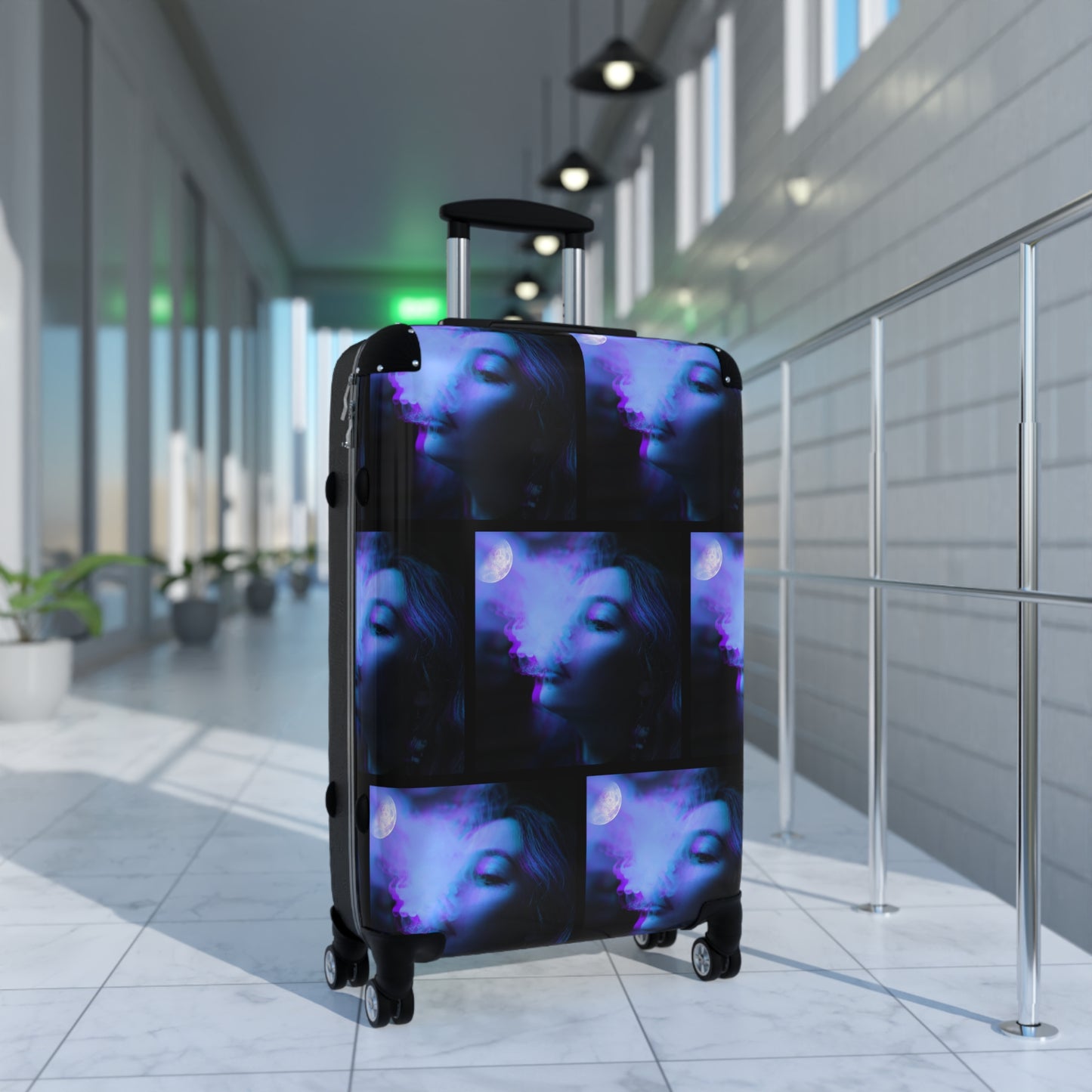 "Moon Rocks" Black Suitcase