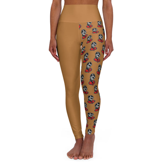 Louis Tan High Waisted Yoga Leggings (AOP)