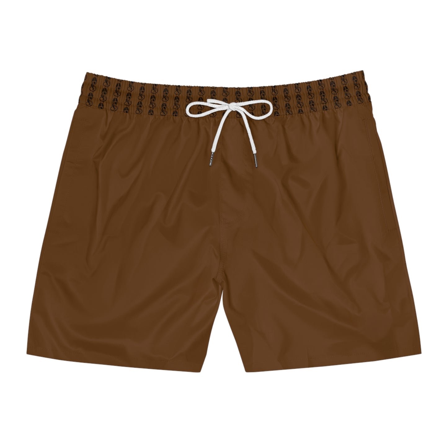 "Black Label" Men's Mid-Length Swim Shorts (AOP) By WIldeTuna